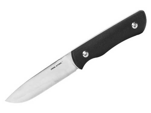 tipos de afilados - cuchillo Real Steel Bushcraft Plus afilado convexo - knifestock